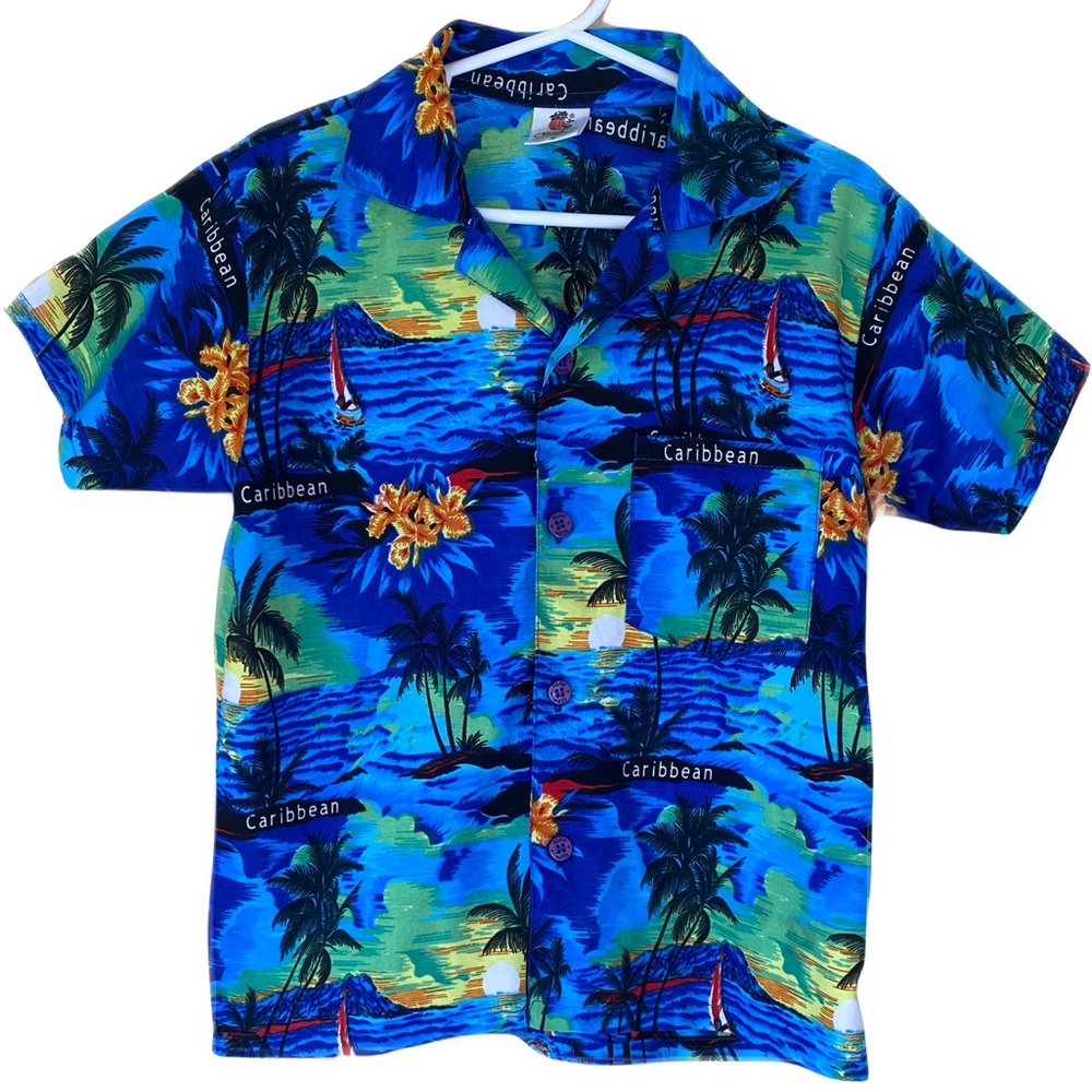 RIMA Caribbean Blue Tropical Shirt